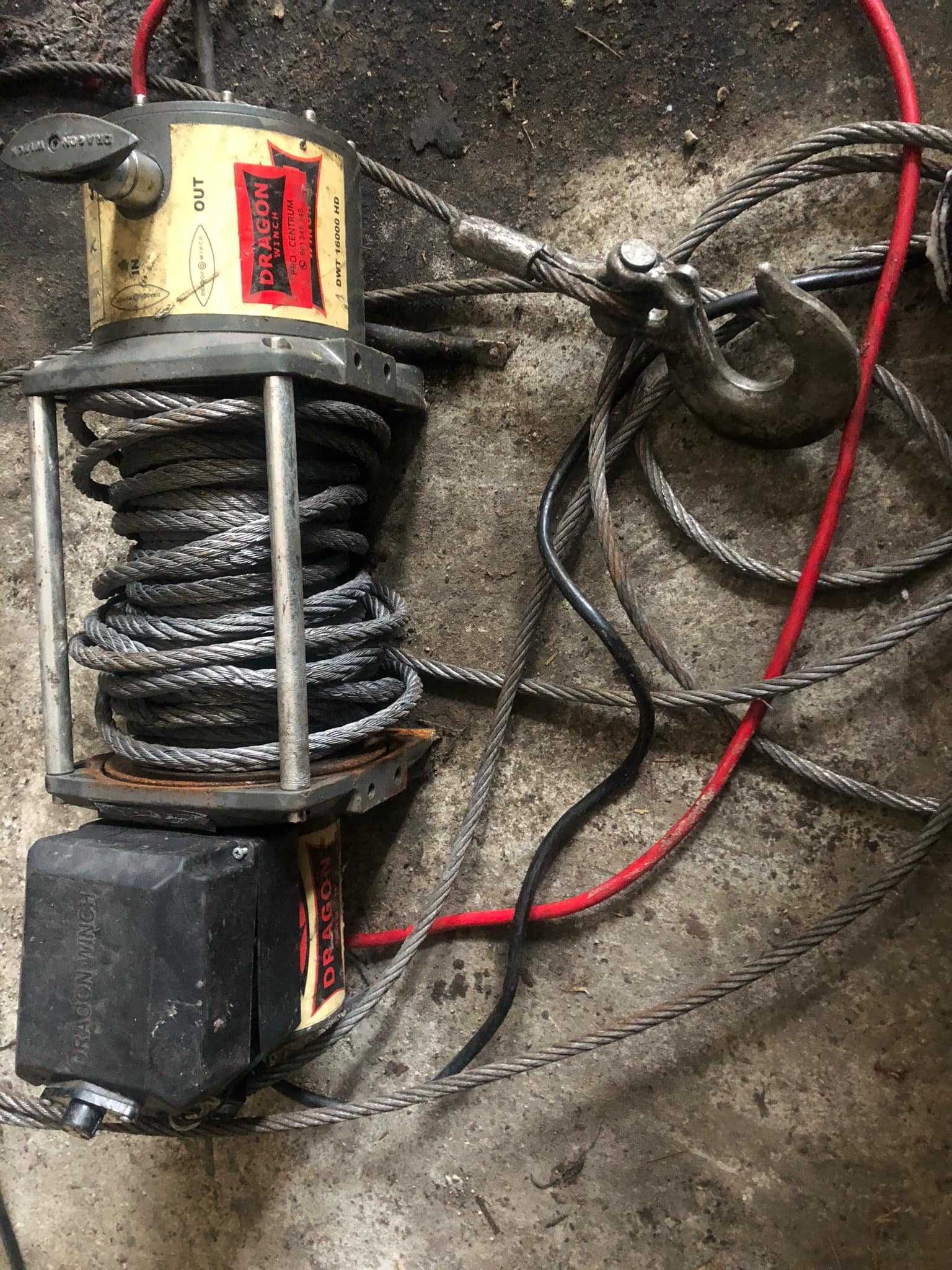 wyciągarka 12v  dragon 16000  sprawna