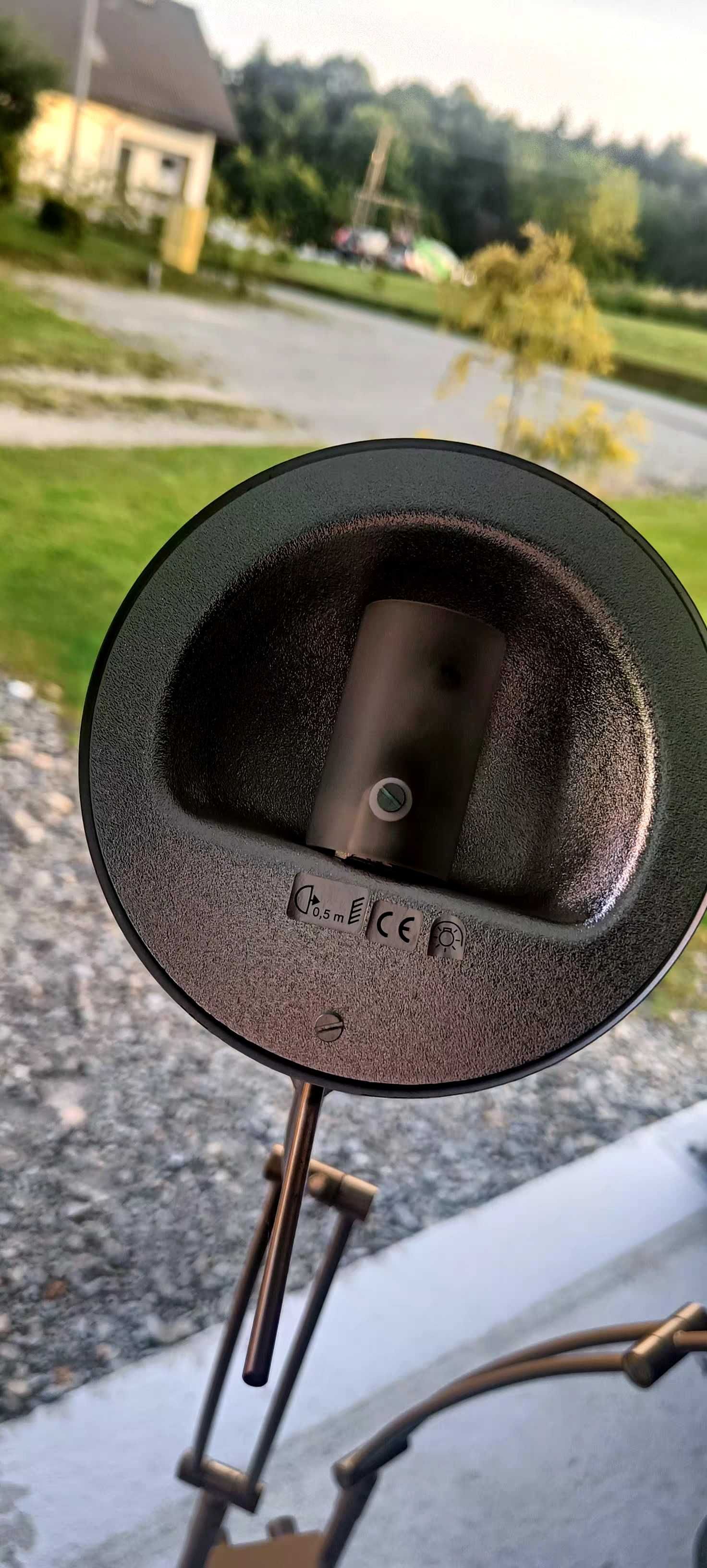 Lampa stojąca miedziana