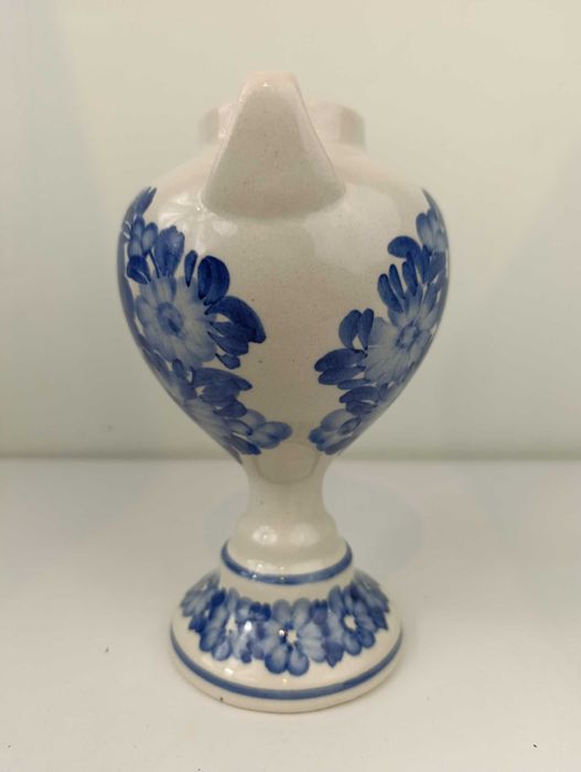 Wazon ceramiczny niebieski amfora fajans ZF KOŁO ręcznie malowany 19,5