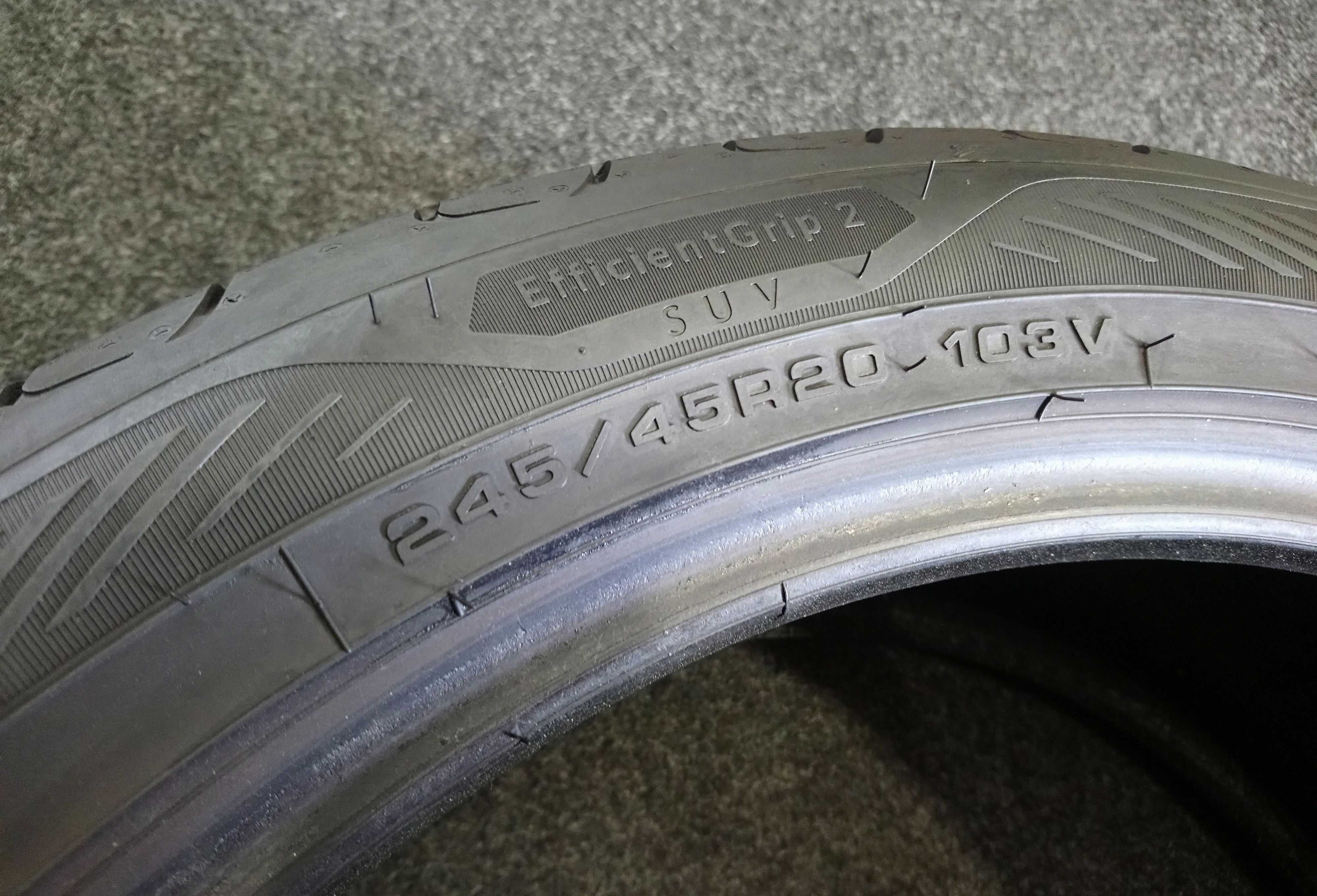 245/45R20 Goodyear EfficientGrip 2 103V XL // 8 mm jak NOWE
