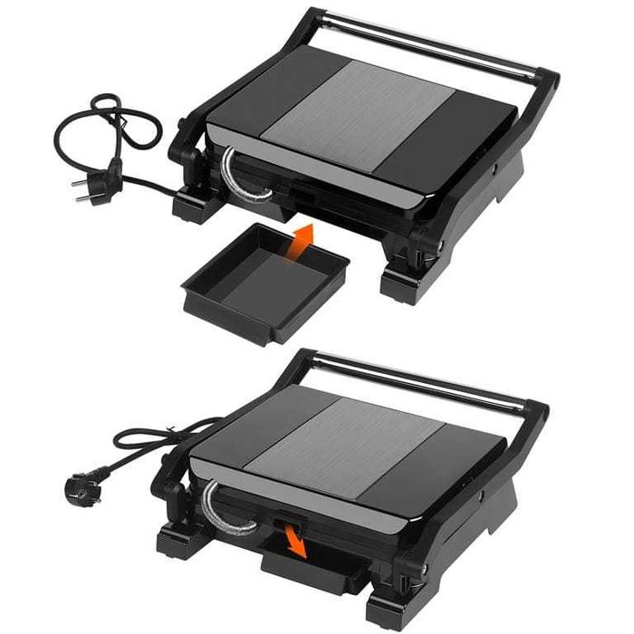 GRILL ELEKTRYCZNY 2400W  Do Kanapek PANINI Opiekacz Toster Mocny