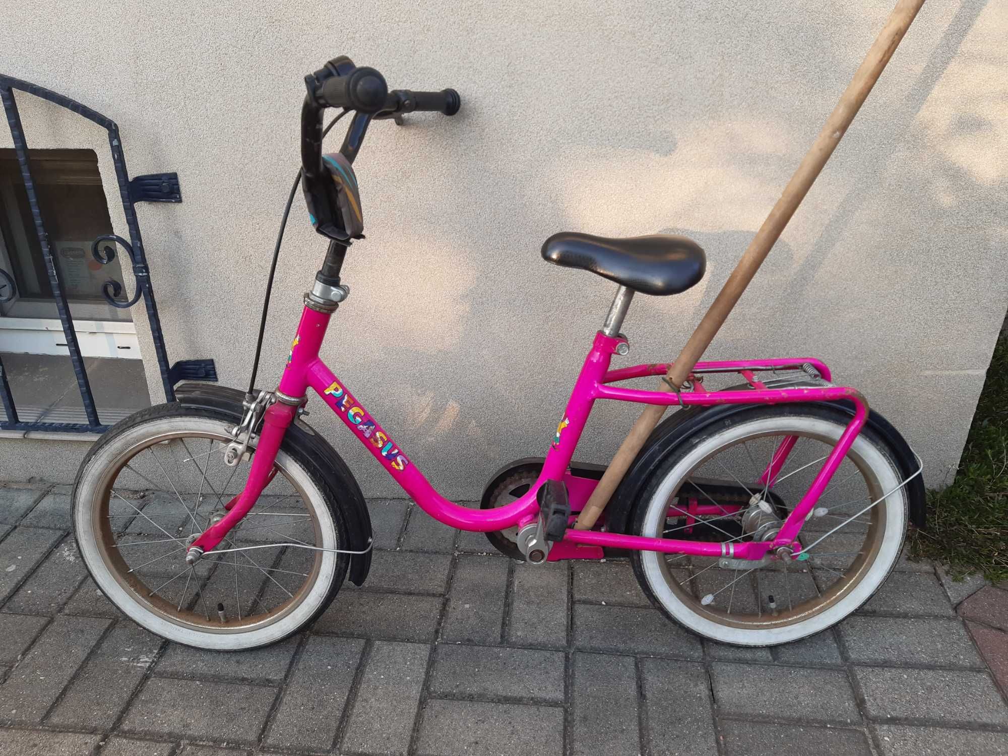 rowerek 16 cali różowy