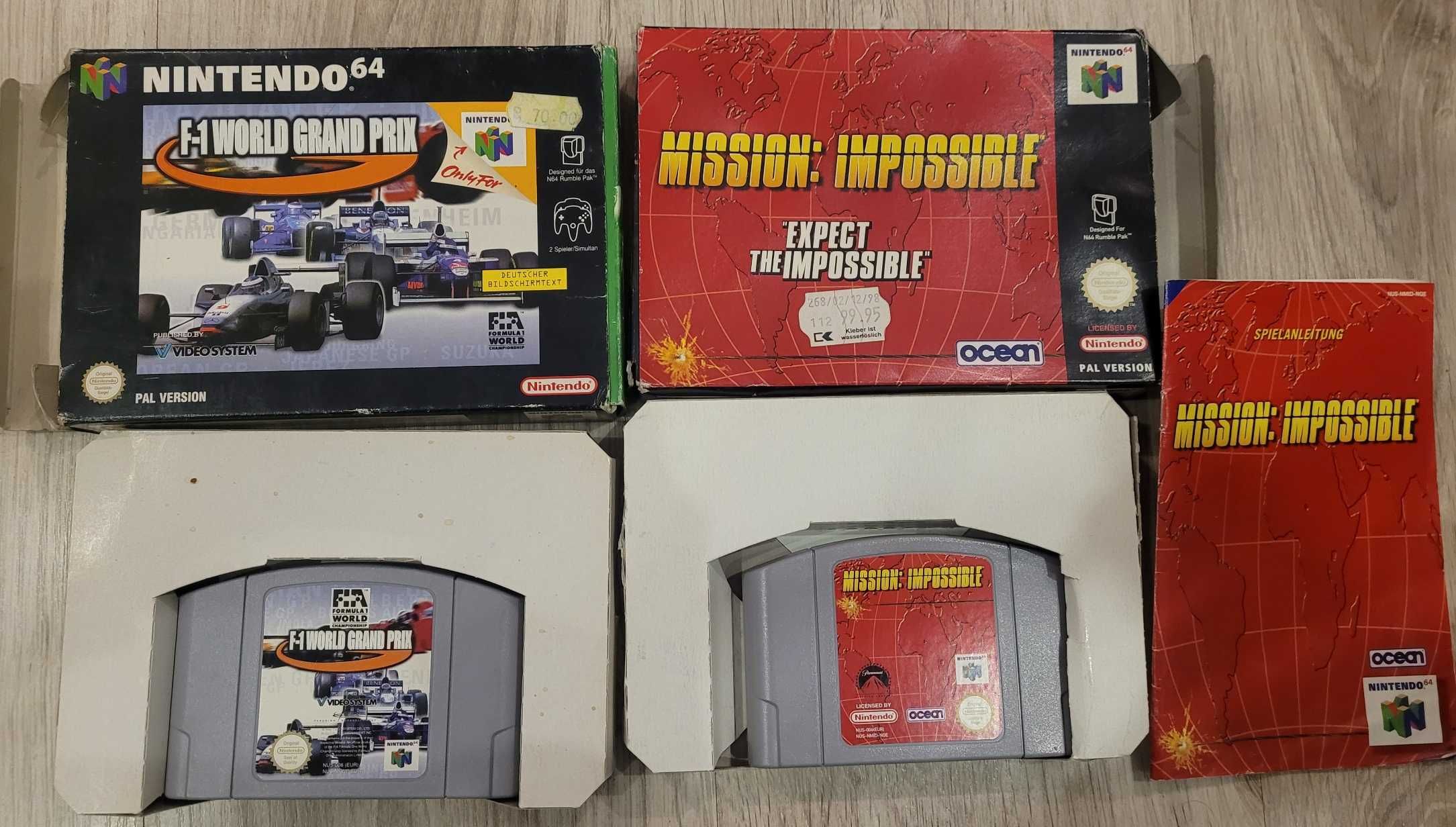 2 gry na Nintendo 64 N64  Mission Impossible i F1 World Grand Prix BOX