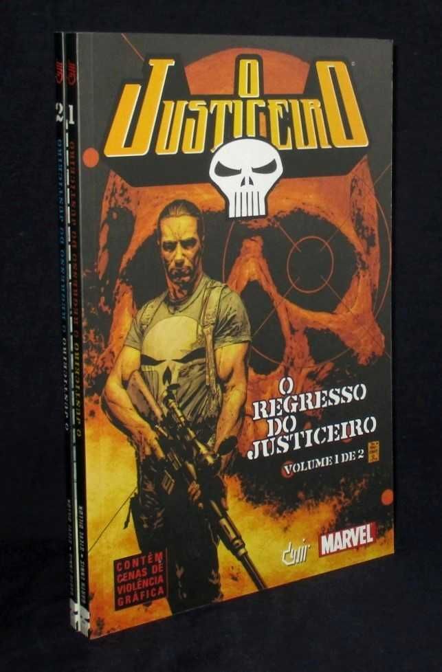 Livros BD O Regresso do Justiceiro 1 e 2 Devir Marvel