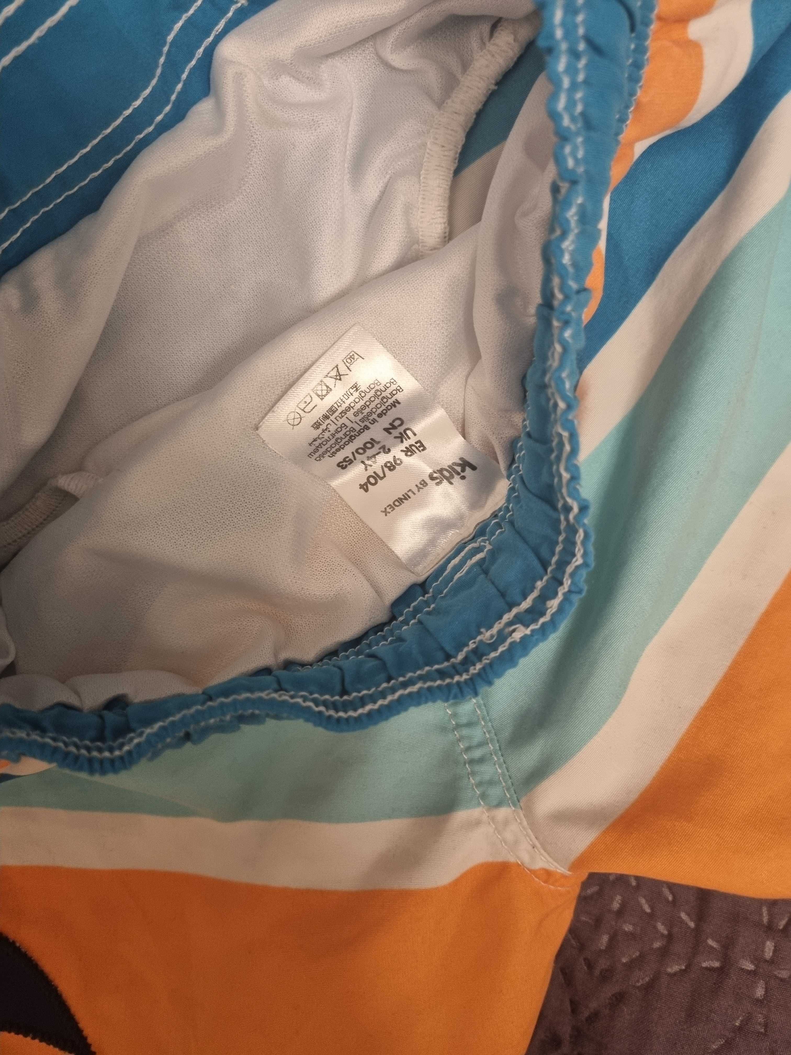 Szorty kąpielowe, spodenki 98, 104, 3 sztuki