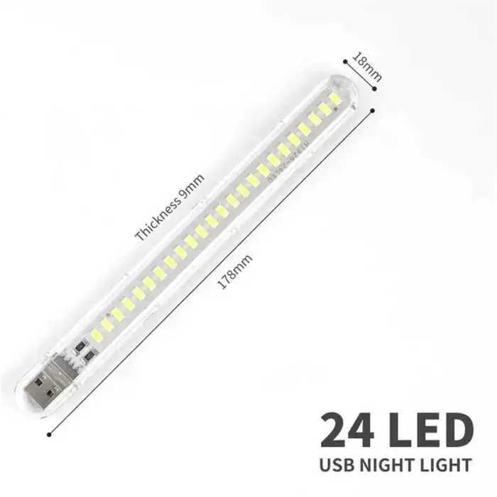 USB лампочка ліхтарик-флешка 24 LED 7000k 5V