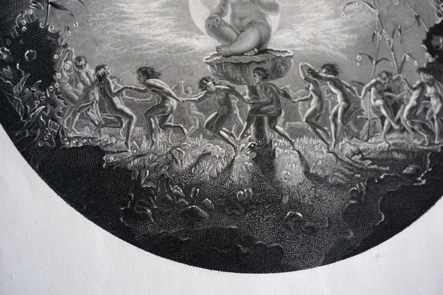 Stara grafika, staloryt, Puck and the fairies, 1800 rok