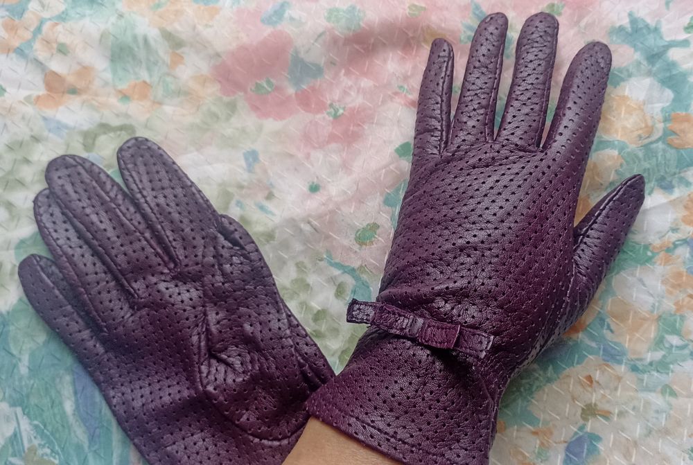 Шкіряні рукавички C&A