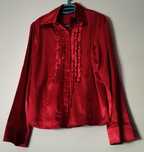 Camisa Vermelha com Folhos