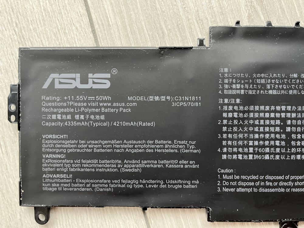 Bateria oryginalna Asus C31N1811 do Zenbook