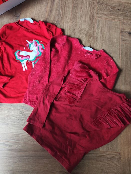 H&M ubranka świąteczne dla dziewczynki 110/116