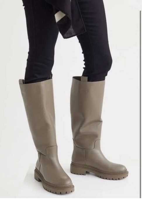 Сапоги. Чоботи. H&M шкіряні