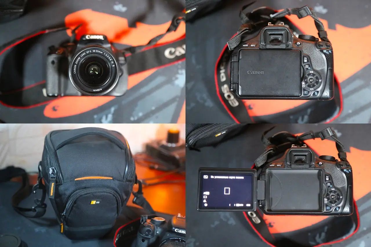 Профессиональный фотоаппарат Canon EOS 600D + EF-S 18-55