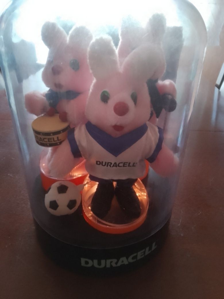 3 maskotki króliczki podświetlane Duracell