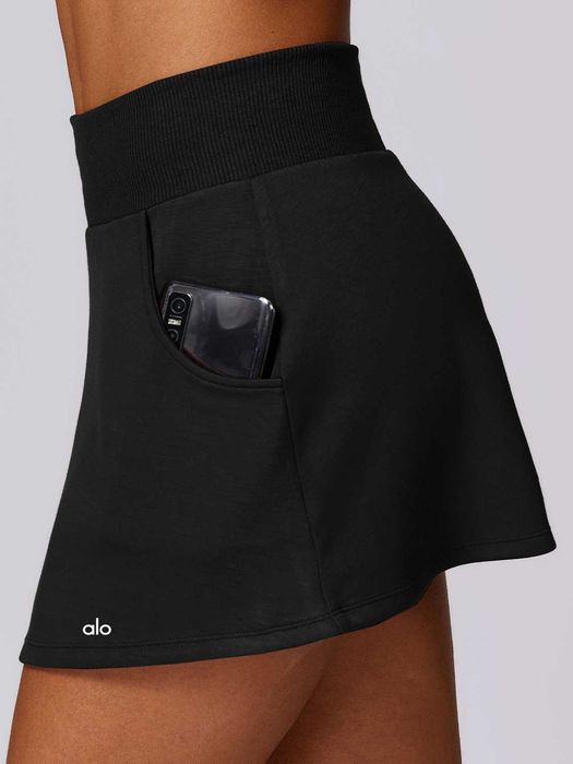 Спідниця-шорти Alo Yoga Skirt With Pockets Black 85823-BK