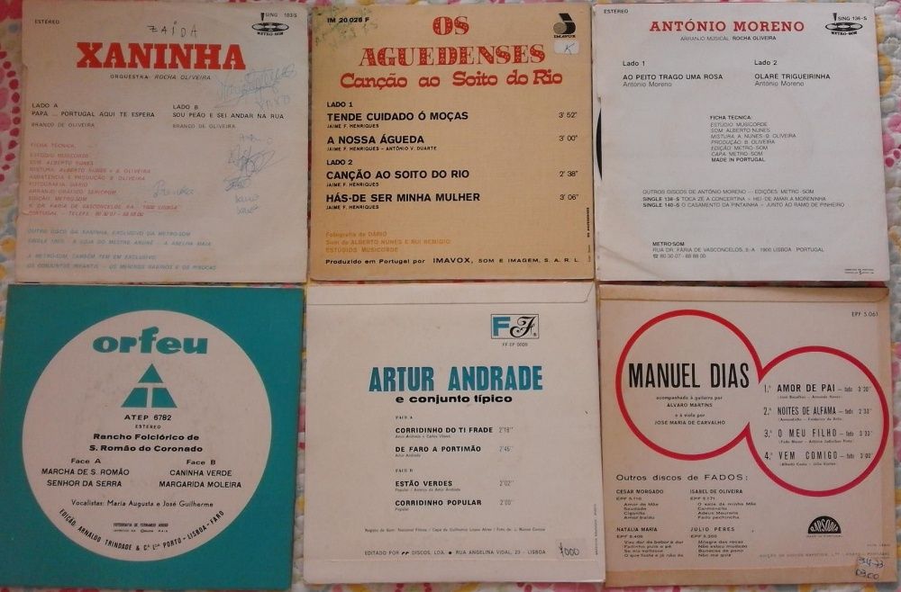 17 Vinis 45rpm António Calvário, Rodrigo, João F. Rosa/Outros