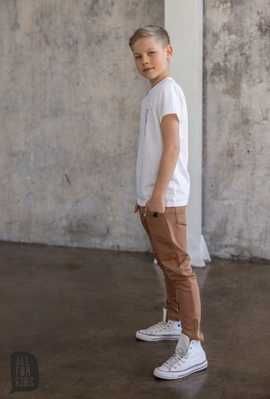 Dzianinowe spodnie Toffi AllForKids Brąz j 110