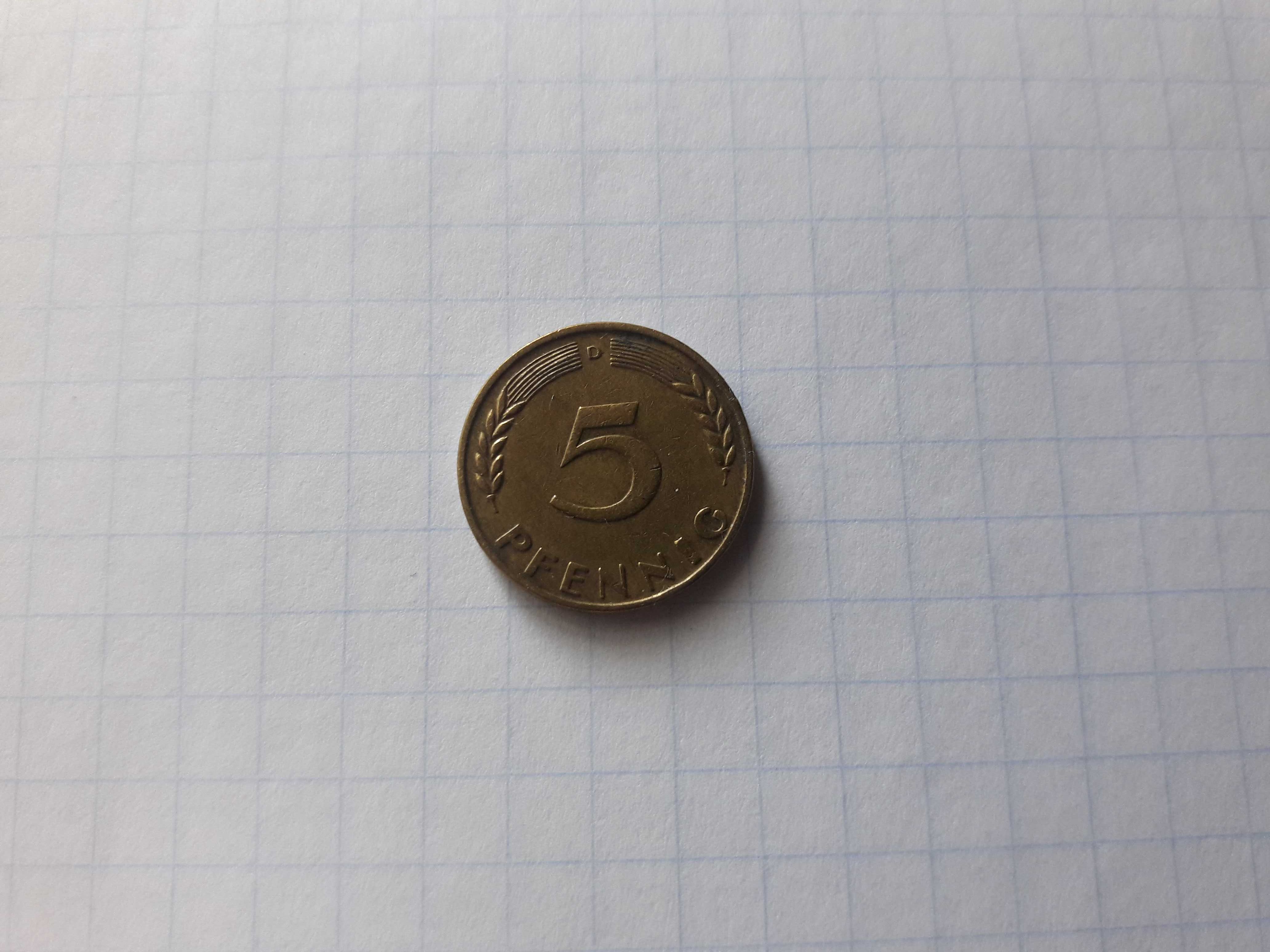 Продам 5 пфеннигов 1950 г.