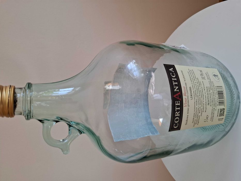 Butla gąsior na wino 5 litrów