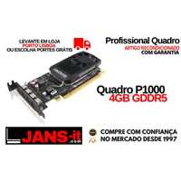 Placa Gráfica Profissional nVidia Quadro P1000 4GB com Garantia
