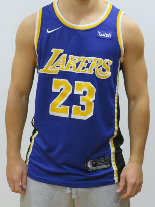 Jersey NBA LeBron James | Roxa & Amarelo | Swingman | Tamanho M