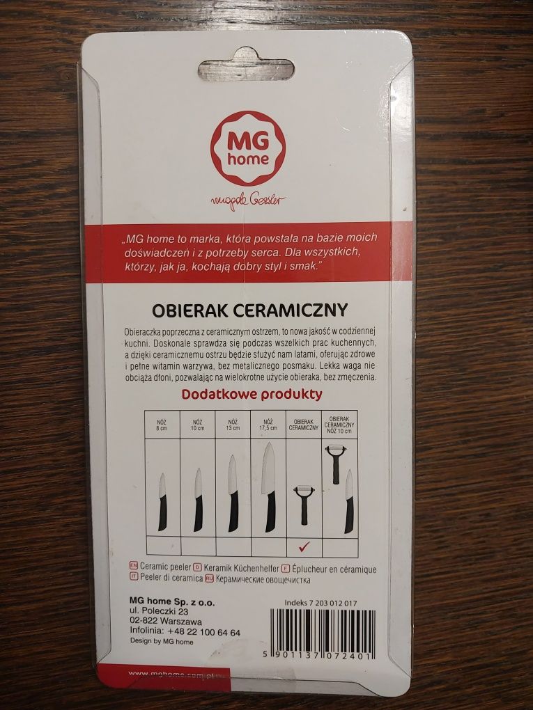 Obierak ceramiczny nowy MG home  Magda Gessler