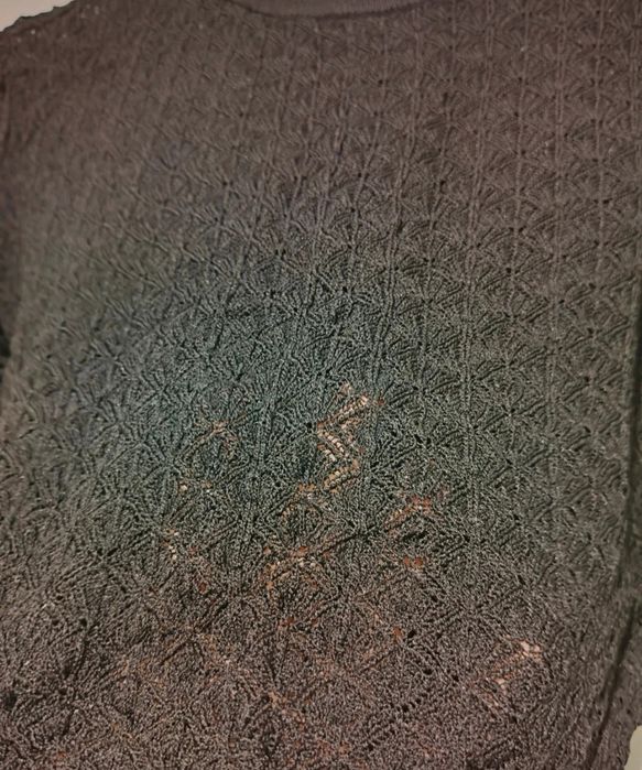 Żakardowy Crop top w rozmiarze S marki Zara