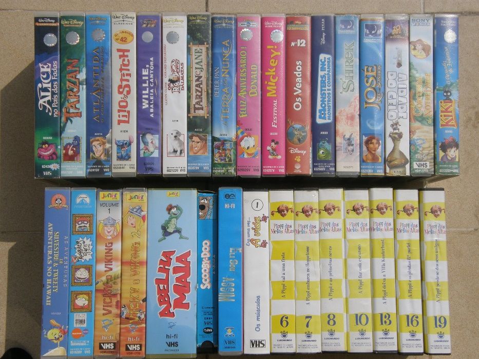 Cassetes Video VHS - BD e Filmes Walt Disney, DreamWorks, Pixar, etc.