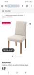 Cadeiras Ikea Bergmud x2
BERGMUND Cadeira, efeito carvalho/Hallarp beg