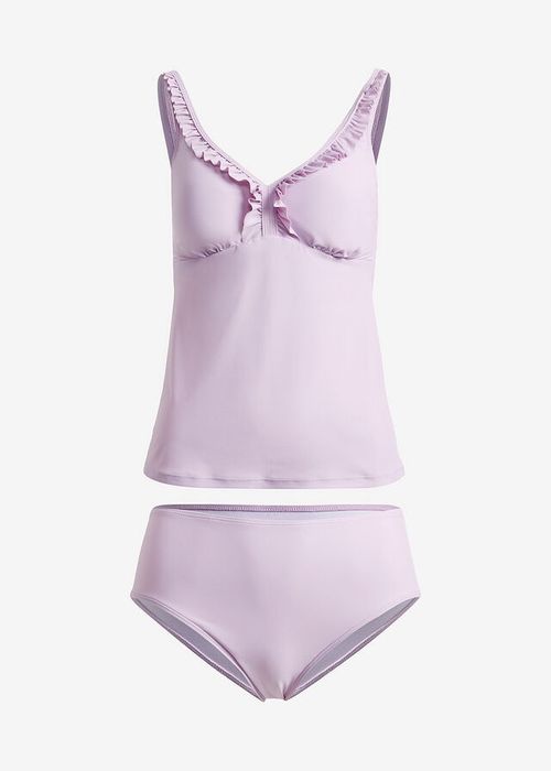 B.P.C tankini fioletowe liliowe z usztywnianą miseczką i figami maxi ^