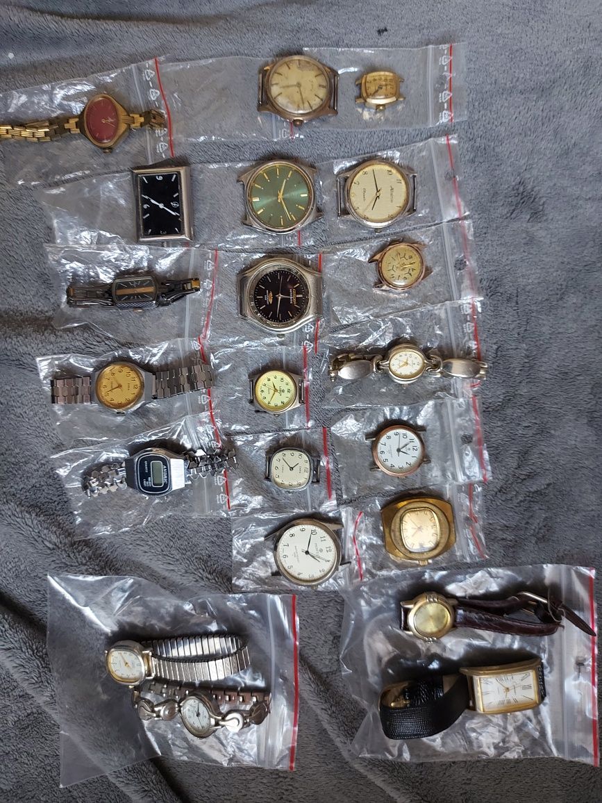 Zegary, zegarki, części do zegarków