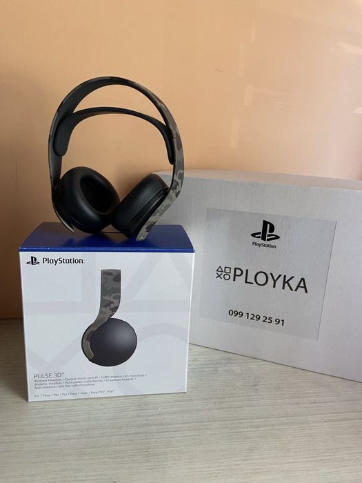 От магазина! Наушники Sony Pulse 3D (Белые, Хаки) + Гарантия!