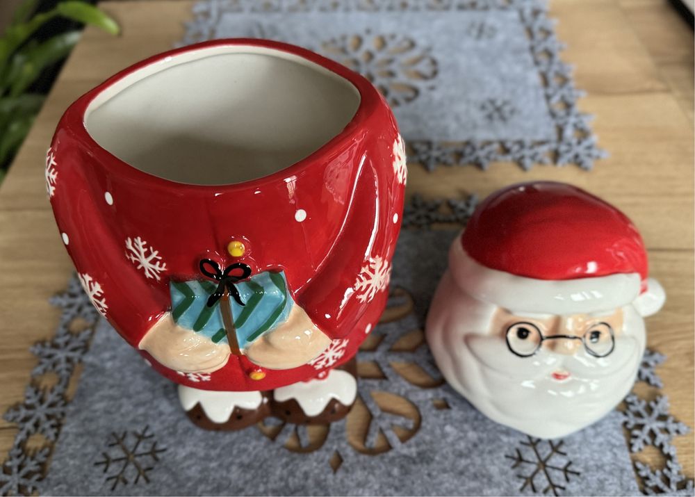Świateczny Mikołaj ceramiczny