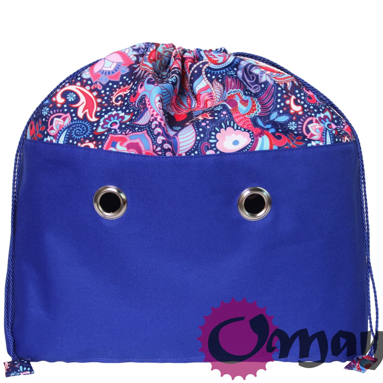 Granatowy organizer OBAG LACE i OBAG BEACH MINI orient 2kieszenie OMAY