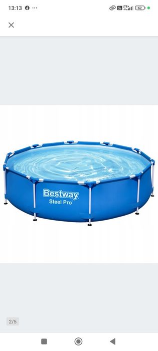 Basen stelażowy Bestway Steel pro