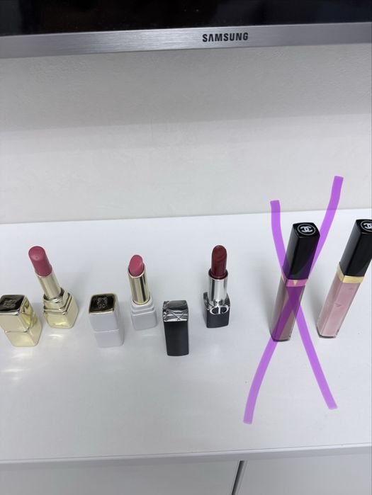 Помади Dior, Guerlain, Sisley, Chanel б/в оригінал