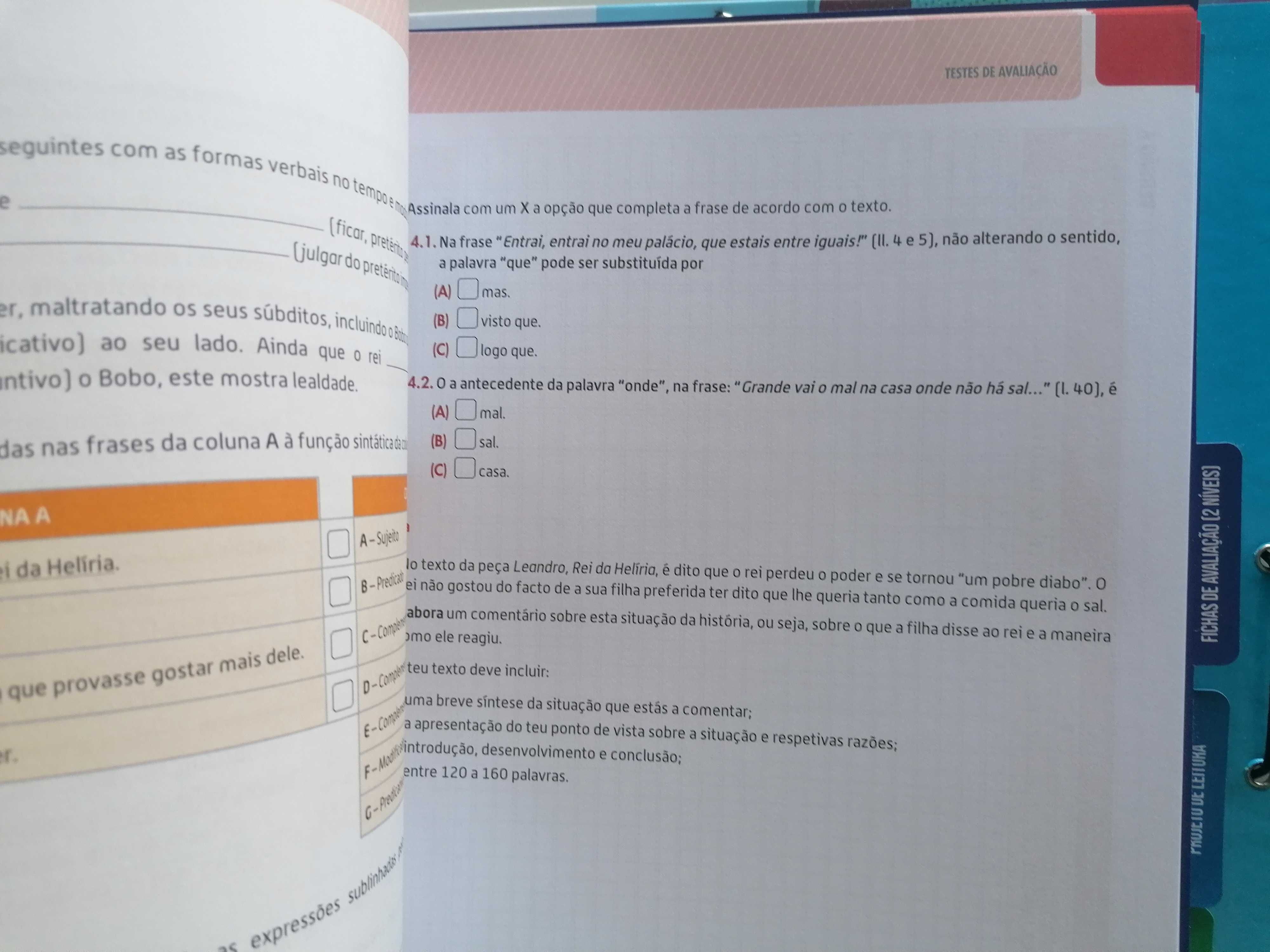 Dossier do professor PT 7º