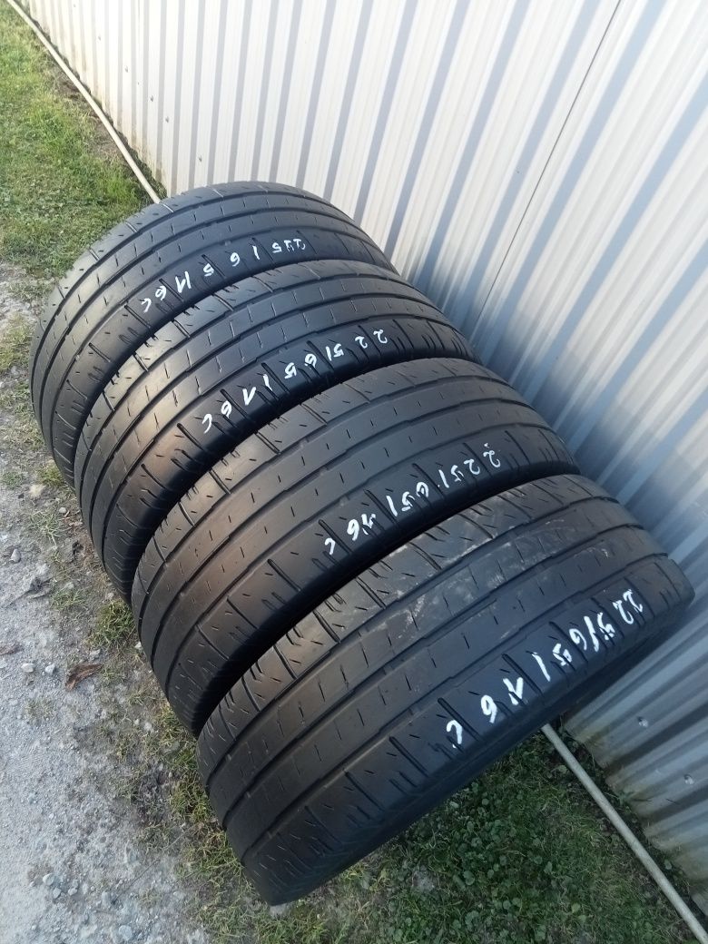 4x Opony Używane 225/65R16C Letnie Continental