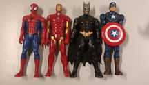 Bonecos Super Heróis - Spiderman, Homem Ferro, Batman, Capitão América