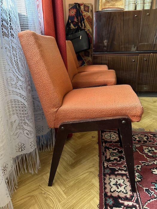 4 krzesla retro vintage PRL