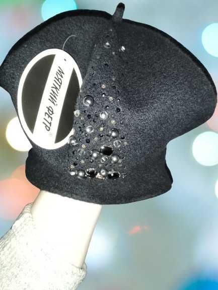 Шапка  французький "берет"  м'який Фетер (шерсть)-універсальний розмір