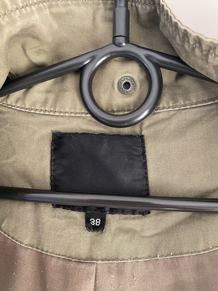 Kurtka wiosenna parka khaki zielona moro wojskowa rozmiar 38