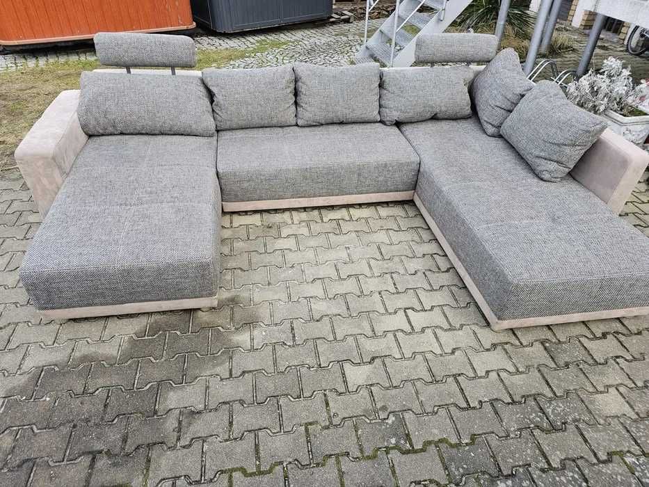 Narożnik sofa kanapa z funkcja spania spanie pojemnik posciel schowek
