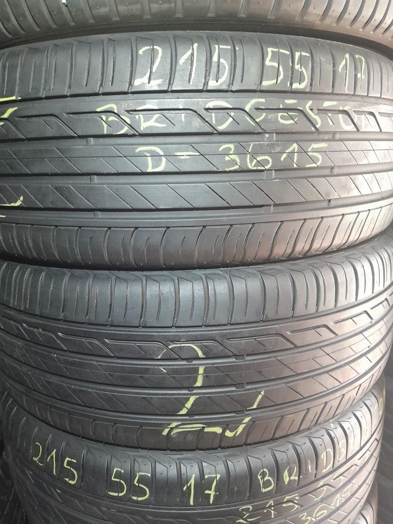 4 opony letnie 215/55/17 Bridgestone