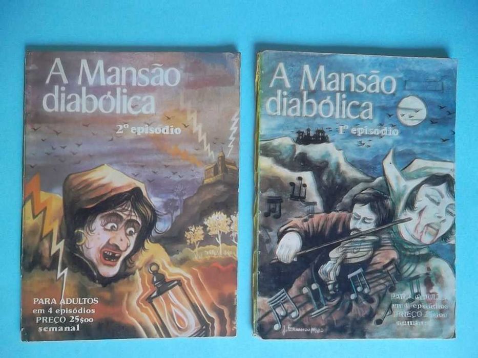 "A Mansão Diabólica" - BD erótica / terror Nº 1 e 2