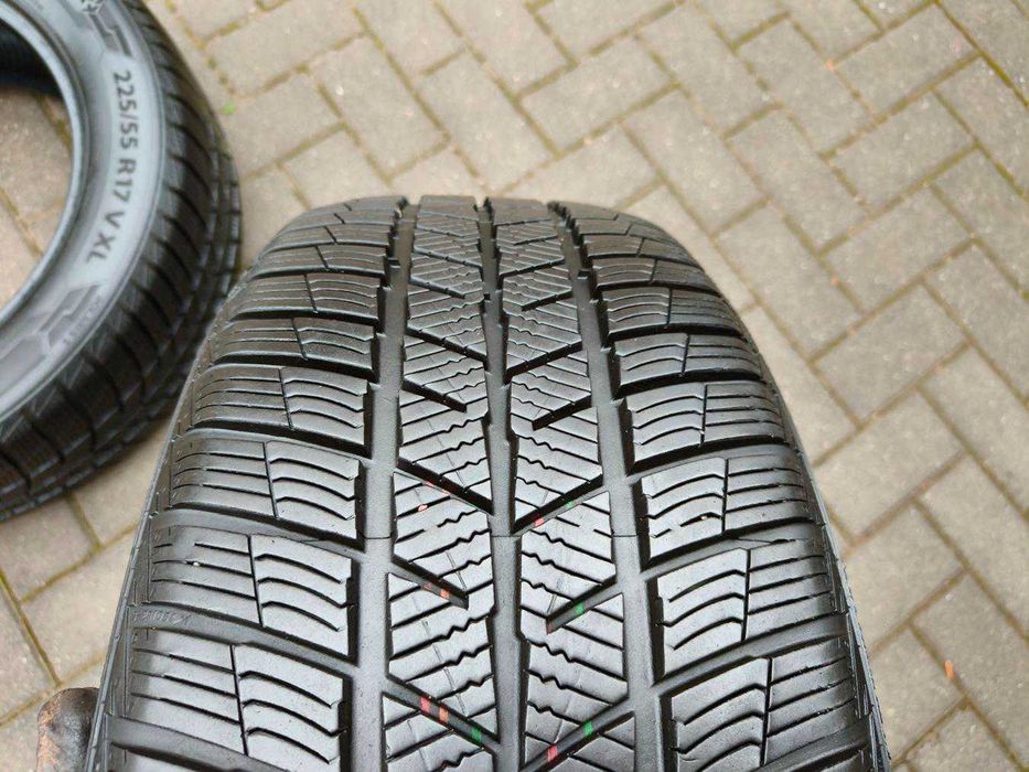225/55 101V R17 BARUM Polaris 5 2021r 7.5mm ZIMOWE 4szt Opony Ładne