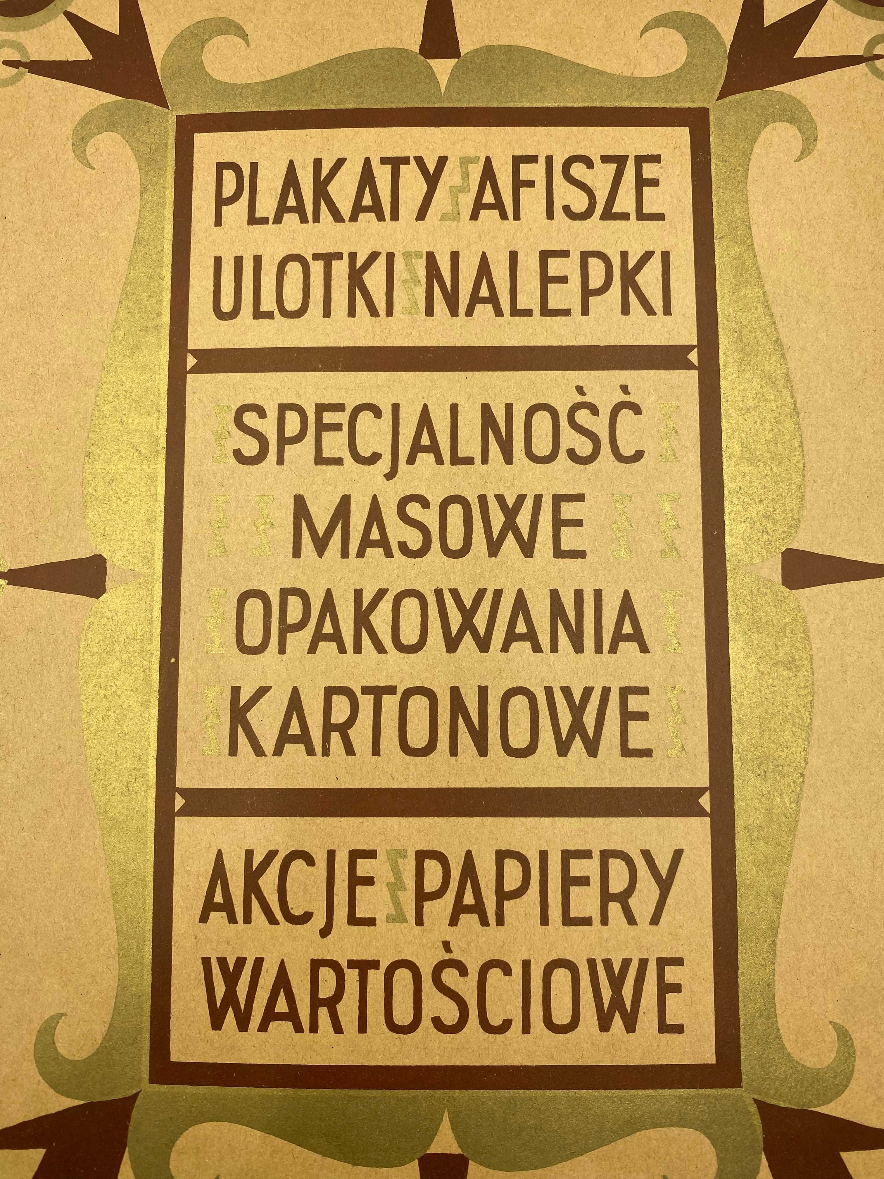 Przedwojenna grafika reklamowa F.K. Ziółkowski i sp Poznań II RP