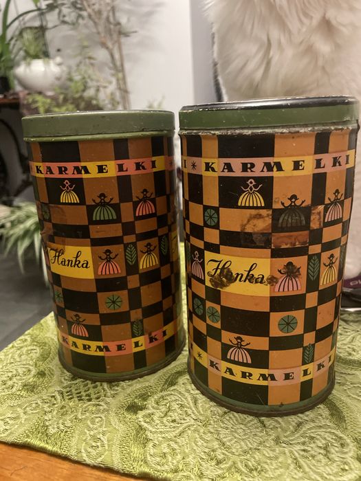 Stare puszki PRL bintage