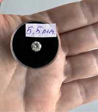 Золота каблучка з природни діамантом,кольцо бриллиантом 0.65 ct(5.5 мм