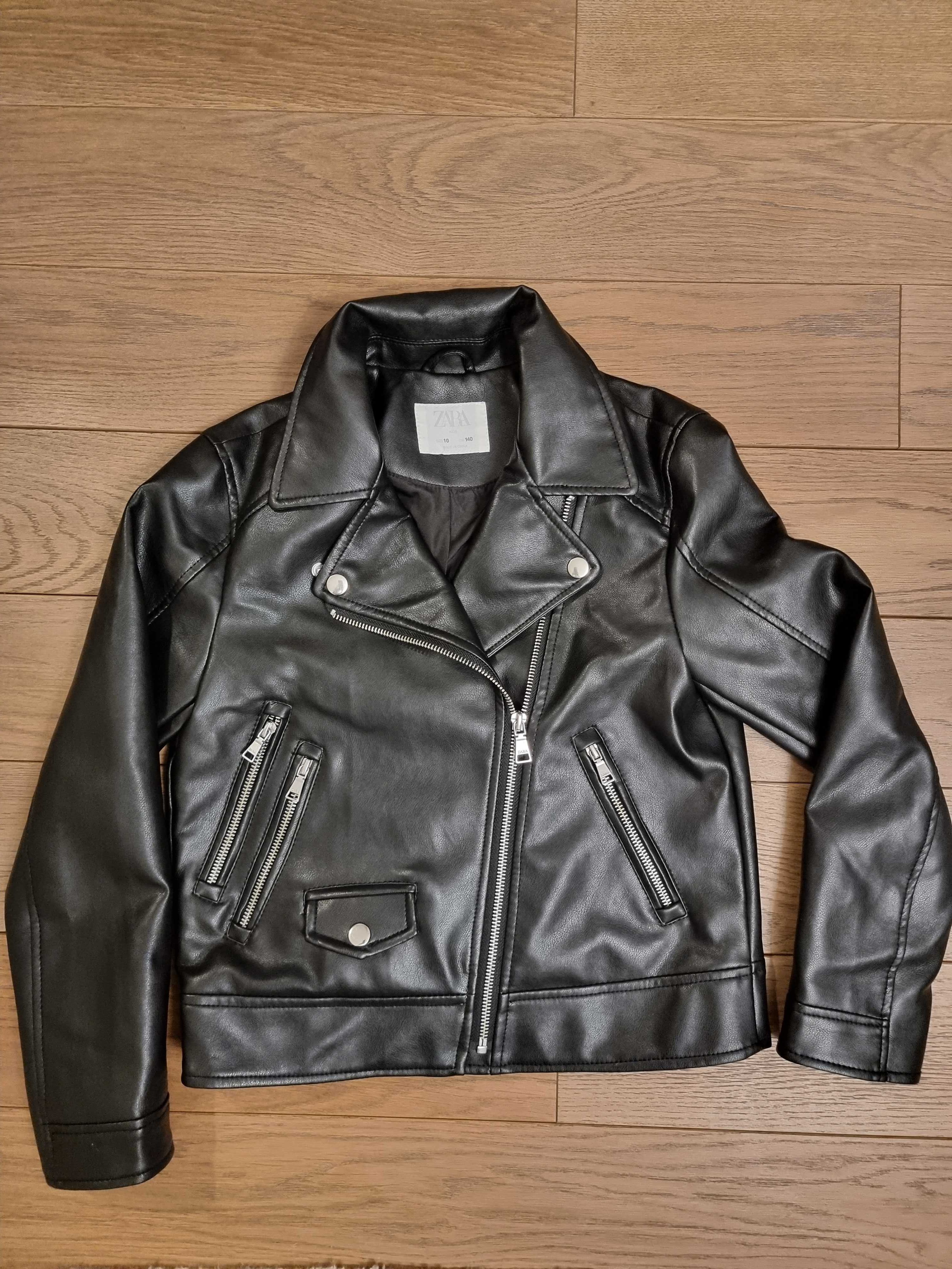 Kurtka skóro-podobna Zara w rockowym stylu